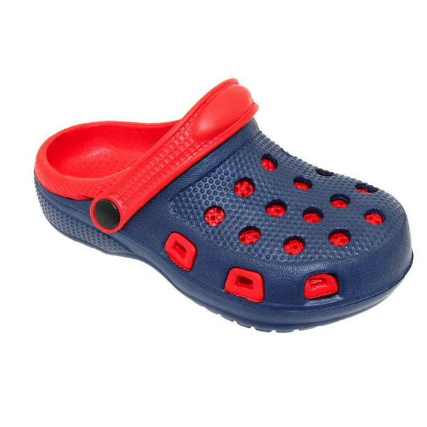 World of Clogs Kids Clog Slippers in Red 